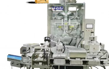 Mesin pembungkusan vakum beg model segi tiga automatik untuk serbuk kopi