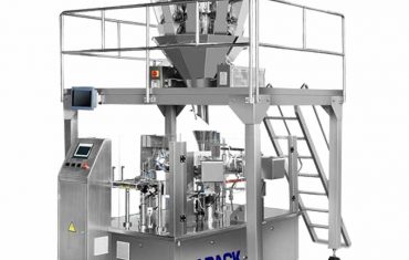 granul makanan beg pra-dibuat mengisi mesin pembungkusan kedap